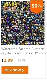 Wisiorek Waterdrop z austriackim kryształem, długość 6*15mm, 50 sztuk, szkło luźne, do tworzenia biżuterii, DIY - Wianko - 56