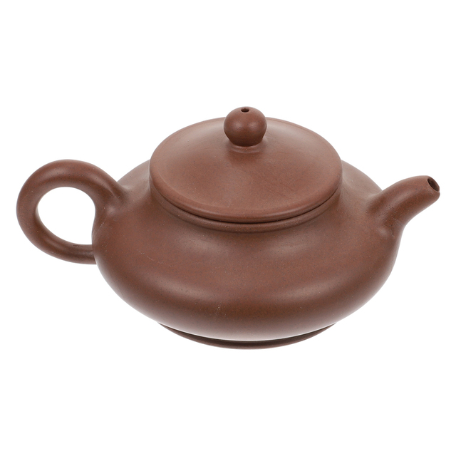 Czajnik do herbaty praktyczny i estetyczny - fioletowy piaski/błoto pół ręczny z zestawem herbaty - Wianko - 1