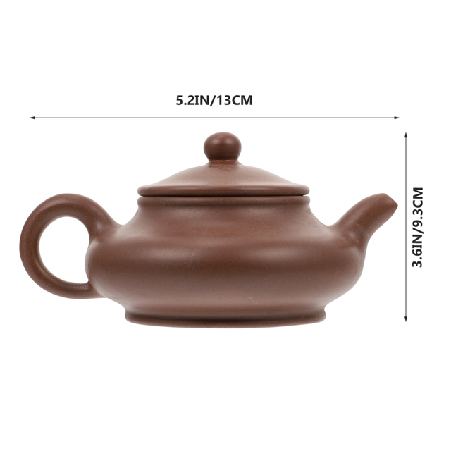 Czajnik do herbaty praktyczny i estetyczny - fioletowy piaski/błoto pół ręczny z zestawem herbaty - Wianko - 2