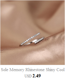 Elegancki, srebrny pierścień Mini palec 925 Sterling Silver - 1004 Resizable - Wianko - 8