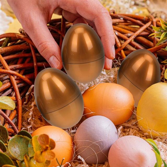 12 złotych pustych jajek wielkanocnych w pudełku DIY - Twisted Egg - prezent dla dzieci - Wianko - 4