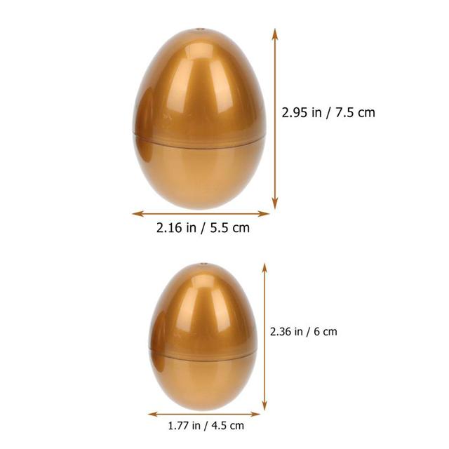 12 złotych pustych jajek wielkanocnych w pudełku DIY - Twisted Egg - prezent dla dzieci - Wianko - 2