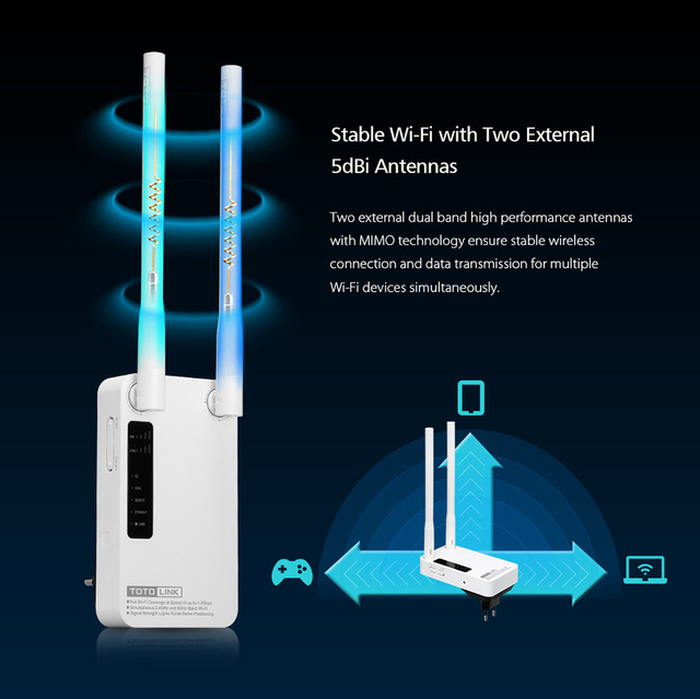 Bezprzewodowy wzmacniacz sygnału router, dwuzakresowy, 802.11ac Wi-Fi, 1200 mb/s – dla domu - Wianko - 11