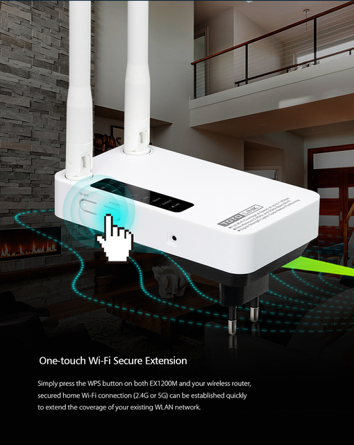 Bezprzewodowy wzmacniacz sygnału router, dwuzakresowy, 802.11ac Wi-Fi, 1200 mb/s – dla domu - Wianko - 13