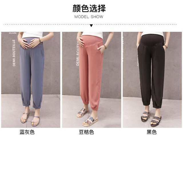 Nowe spodnie dżinsowe dla ciężarnych - cienki, stylowy design, wysoki pas, wielofunkcyjne - Wianko - 5