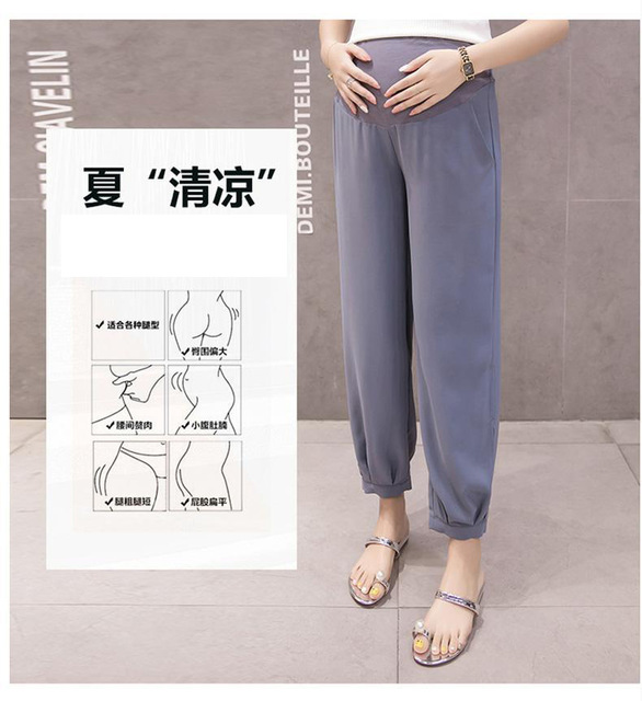 Nowe spodnie dżinsowe dla ciężarnych - cienki, stylowy design, wysoki pas, wielofunkcyjne - Wianko - 6