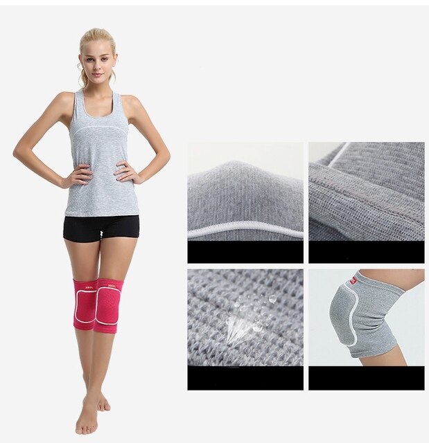 Ochraniacze kolan JA882 - elastyczne, oddychające, antykolizyjne, do siłowni i tańca - Wianko - 4