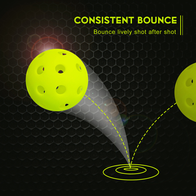 12 paczek piłek do tenisa stołowego z 40 otworami na zewnątrz, odpowiednie do gry amatorskiej i zaawansowanego treningu, w kolorze zielono-żółtym - Wianko - 10