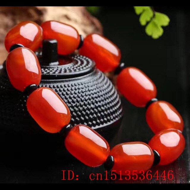 Biżuteryjna bransoletka i elastyczny naszyjnik z naturalnym agatem chalcedonem, wykonane z koralików i jadeitu, na szczęście i jako amulet - Wianko - 1