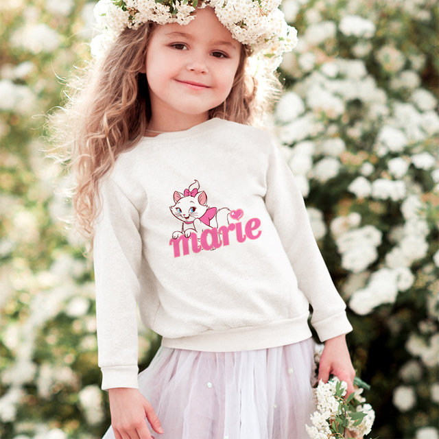 Bluza dziecięca Disney Unisex z arystokratycznym nadrukiem - biały, wygodna moda Kawaii - Wianko - 20