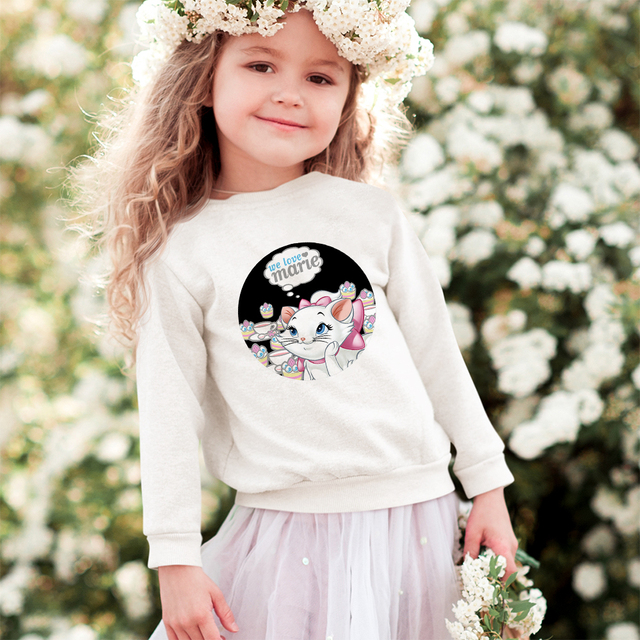 Bluza dziecięca Disney Unisex z arystokratycznym nadrukiem - biały, wygodna moda Kawaii - Wianko - 9
