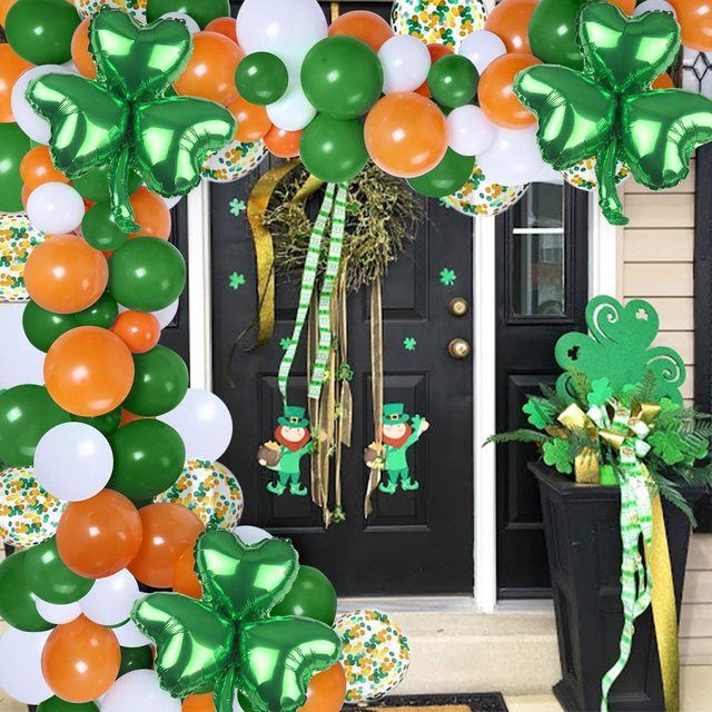 Zielony Kit Girlanda Balonowa St. Patrick's z Balonami Shamrock - Dekoracje Urodzinowe, Baby Shower, Świąteczne - Wianko - 5