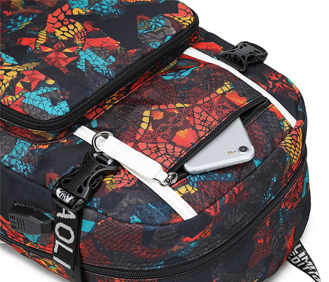 Plecak Anime Yu-Gi-Oh! USB - torba na co dzień z możliwością ładowania, na laptopa i podróże - Wianko - 12