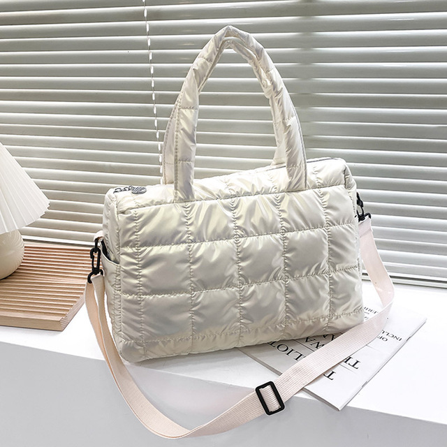 Luksusowa zimowa torba na ramię dla kobiet - projektant, wysoka jakość, modny kwadratowy design, czysty kolor - Wianko - 13
