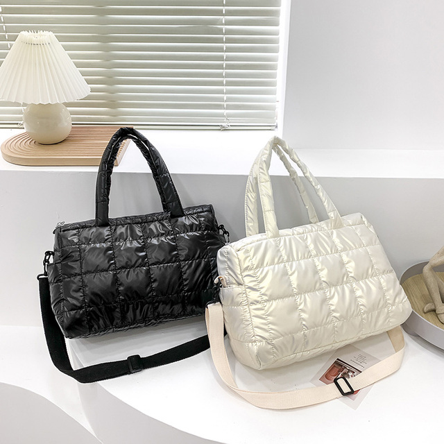 Luksusowa zimowa torba na ramię dla kobiet - projektant, wysoka jakość, modny kwadratowy design, czysty kolor - Wianko - 10