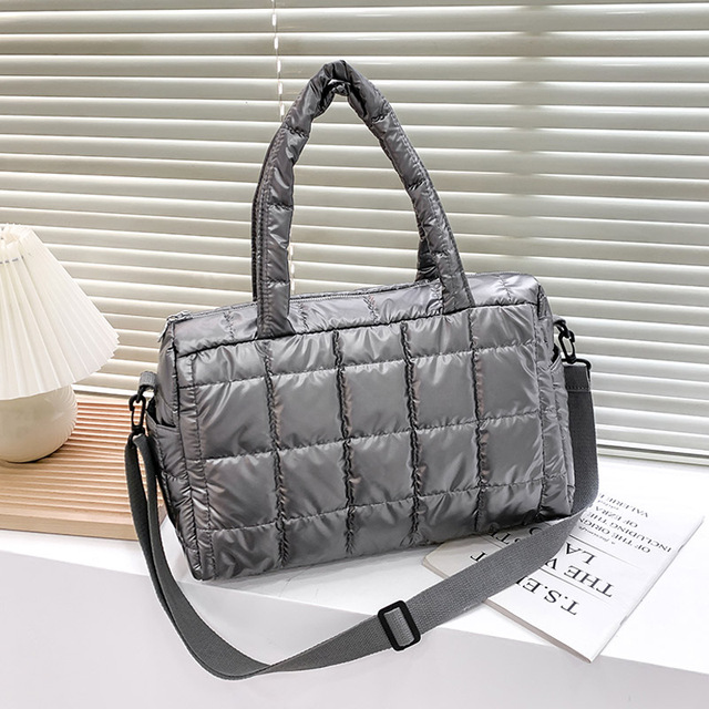Luksusowa zimowa torba na ramię dla kobiet - projektant, wysoka jakość, modny kwadratowy design, czysty kolor - Wianko - 12