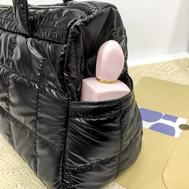 Luksusowa zimowa torba na ramię dla kobiet - projektant, wysoka jakość, modny kwadratowy design, czysty kolor - Wianko - 24