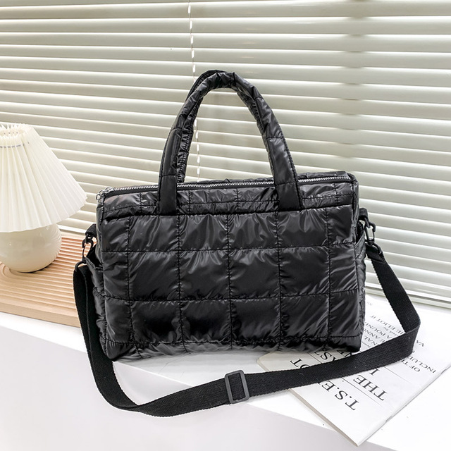 Luksusowa zimowa torba na ramię dla kobiet - projektant, wysoka jakość, modny kwadratowy design, czysty kolor - Wianko - 16
