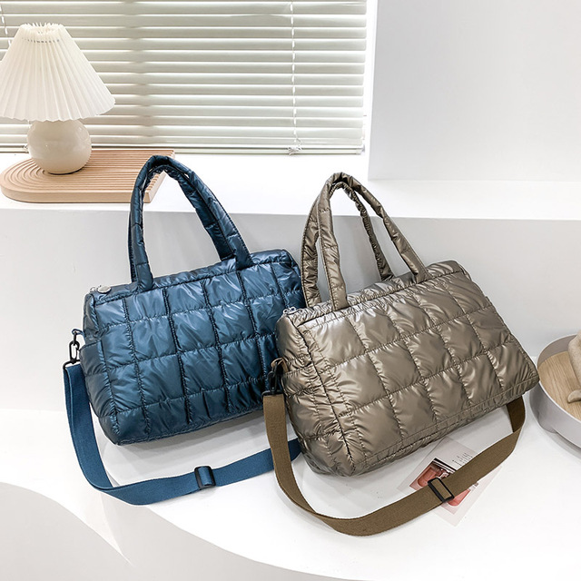 Luksusowa zimowa torba na ramię dla kobiet - projektant, wysoka jakość, modny kwadratowy design, czysty kolor - Wianko - 11
