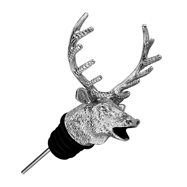 Nalewak do wina Jägermeister w kształcie głowy jelenia - karafka retro z materiału ze stopu cynku - Wianko - 7