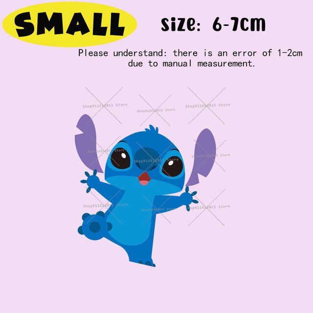 Termo-naklejki Kawaii Stitch do ubrań - Hot Transfer dla kobiet, dziewczyn, DIY aplikacja - Wianko - 3