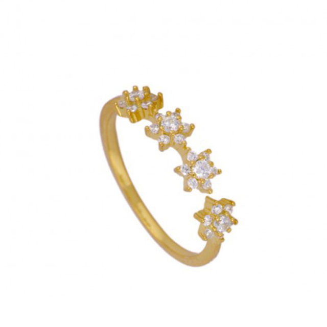 Regulowany pierścień ze srebra 925 Cner 100% - kobiecy, stylowy, wykwintny, luksusowy pierścień z cyrkonem CZ - biżuteria otwierająca się - Wianko - 7