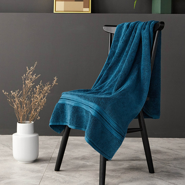 Zestaw luksusowych ręczników bawełnianych o dużych gabarytach, niezwykle miękkich i chłonnych, idealnych do kąpieli w domu, hotelu, saunie i podczas podróży - Wianko - 3