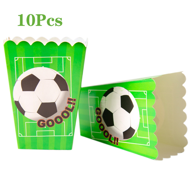Zielone, papierowe talerze i kubki z motywem piłki nożnej, idealne na imprezę urodzinową i Baby Shower - Wianko - 7
