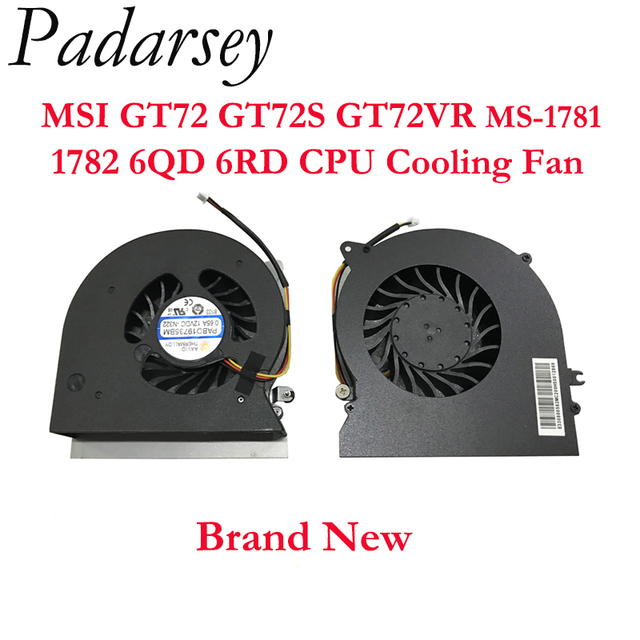 Wentylator do chłodzenia procesora laptopa MSI GT72 GT72S GT72VR MS-1781 1782 N292 N265 6QD 6RD - Wianko - 1