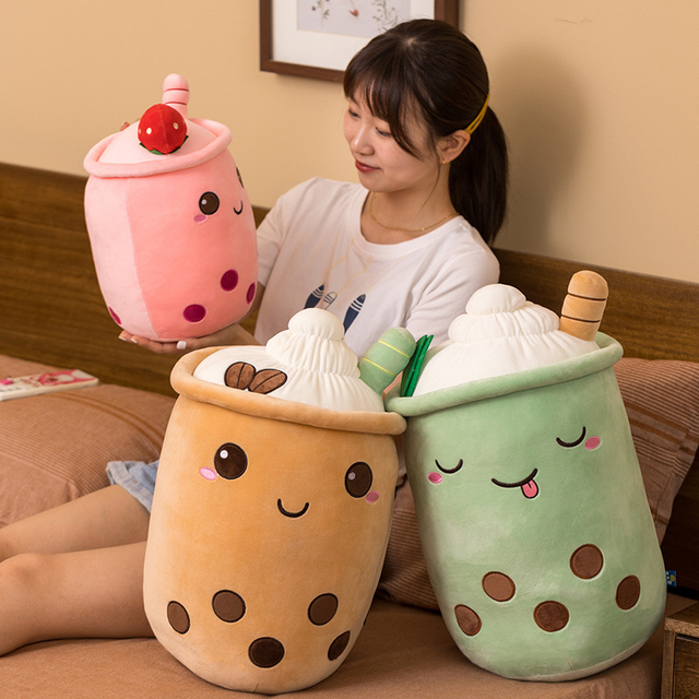 Pluszowa zabawka Bubble Tea w kształcie Boby - miękka lalka w dyskretnym kubku - prezent idealny dla miłośników filmów i telewizji - Wianko - 5