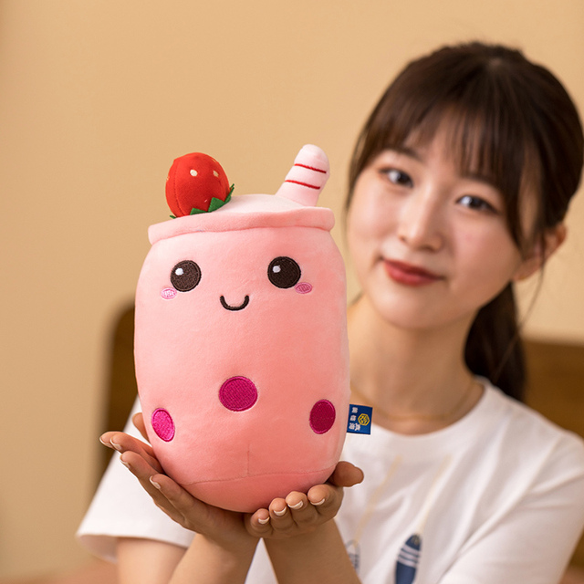 Pluszowa zabawka Bubble Tea w kształcie Boby - miękka lalka w dyskretnym kubku - prezent idealny dla miłośników filmów i telewizji - Wianko - 7