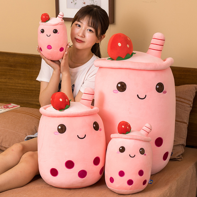 Pluszowa zabawka Bubble Tea w kształcie Boby - miękka lalka w dyskretnym kubku - prezent idealny dla miłośników filmów i telewizji - Wianko - 4