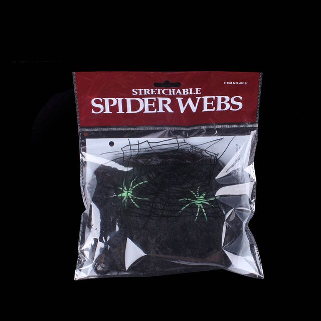 Przerażająca pajęczyna pająka na Halloween, DIY, elastyczna, biała, 2 sztuki - Wianko - 27