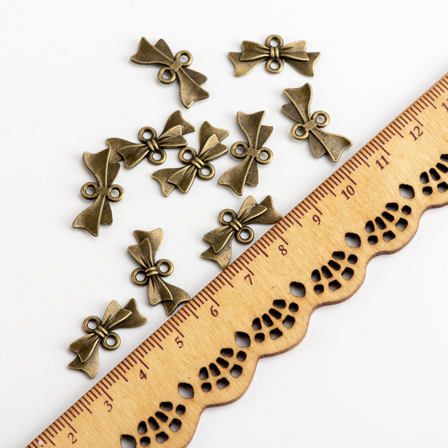 Metalowe złącze muszka do wyrobu biżuterii - komponenty jubilerskie DIY - Wianko - 3