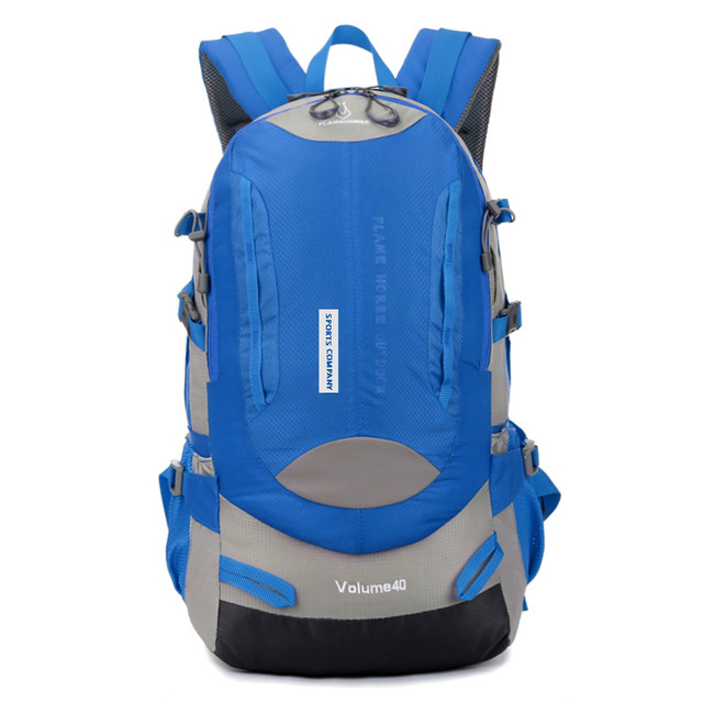 Wodoodporny górski plecak trekkingowy na wspinaczkę, o pojemności 40L, z nylonowym materiałem, przewiewny, idealny na podróże, wycieczki rowerowe i camping - Wianko - 16