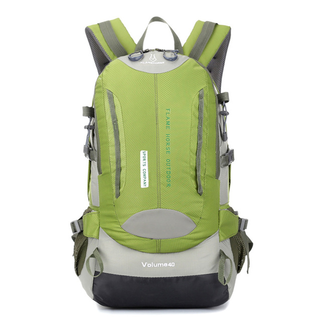 Wodoodporny górski plecak trekkingowy na wspinaczkę, o pojemności 40L, z nylonowym materiałem, przewiewny, idealny na podróże, wycieczki rowerowe i camping - Wianko - 13