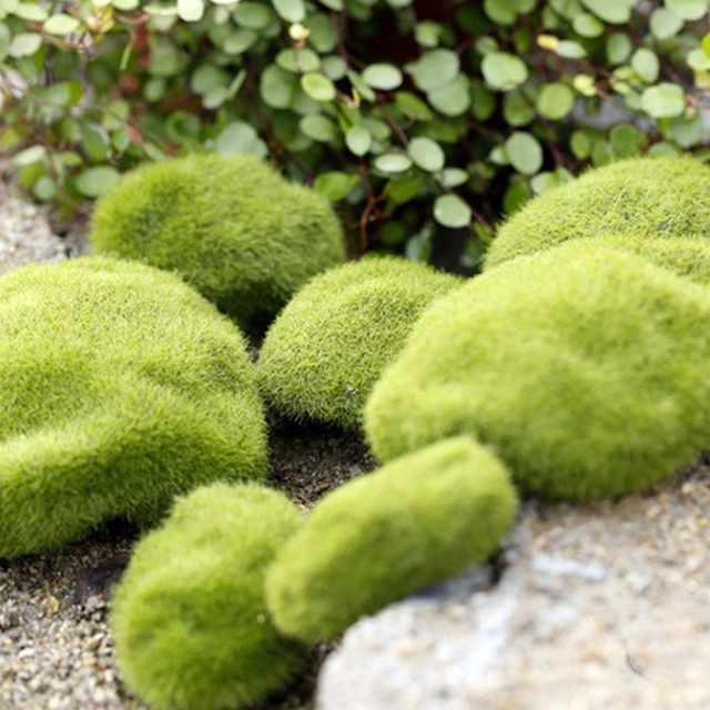 Kreatywny dom DIY zielony mech ozdoby podłogowe do ogrodu - sztuczna pianka rośliny dekoracyjne - Wianko - 6