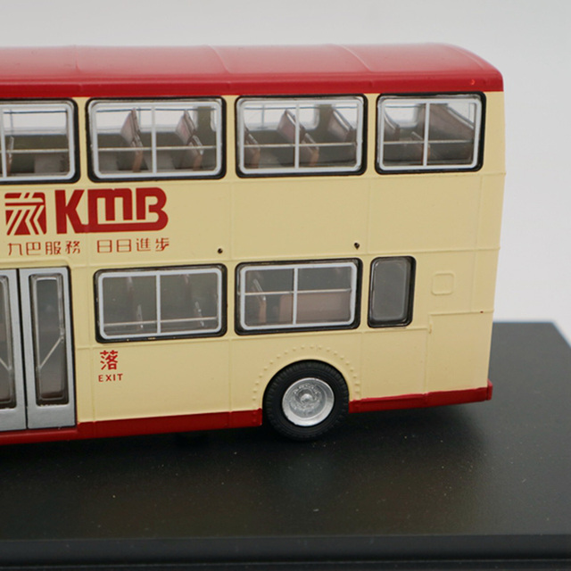 Hong Kong autobus piętrowy 1:76 skala odlew stopu model minibusu dla dzieci - Wianko - 7