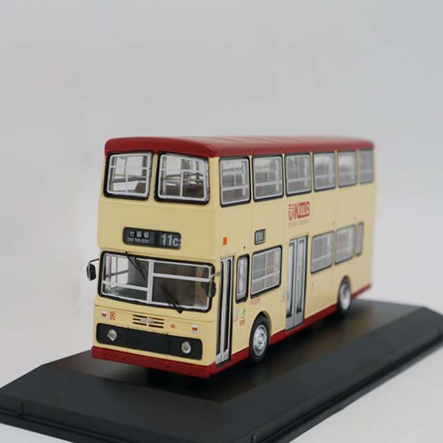 Hong Kong autobus piętrowy 1:76 skala odlew stopu model minibusu dla dzieci - Wianko - 5