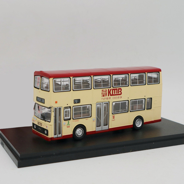 Hong Kong autobus piętrowy 1:76 skala odlew stopu model minibusu dla dzieci - Wianko - 6