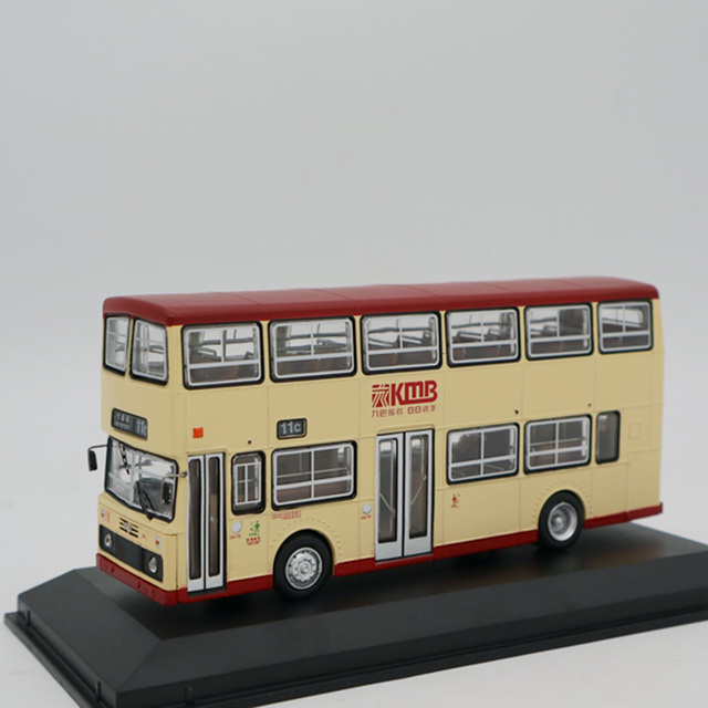 Hong Kong autobus piętrowy 1:76 skala odlew stopu model minibusu dla dzieci - Wianko - 8