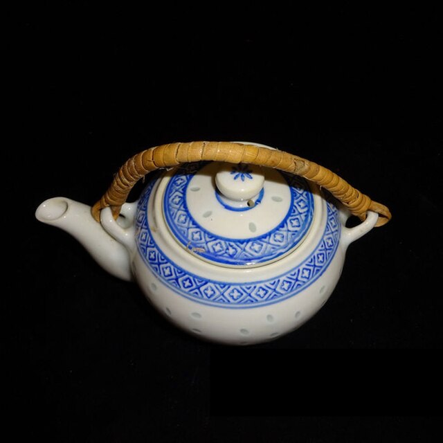 Mały chiński dzbanek ceramiczny z filtrem do zaparzania herbaty Kung Fu - antyczny, retro, idealny do domu i stołu - Wianko - 3