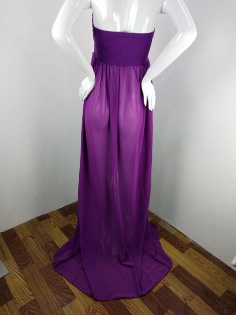 Sukienka ciążowa Maxi bawełna + szyfonowa, idealna na sesję zdjęciową - Wianko - 21
