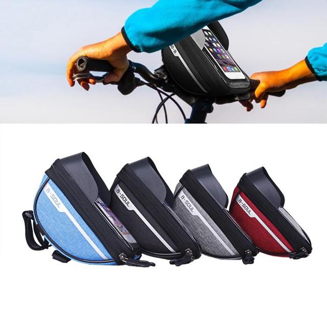 Torba rowerowa na telefon komórkowy do przechowywania wodoodporna z ekranem dotykowym - Wianko - 8