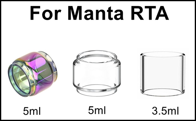 Wymienna rurka ze szkła borokrzemowego do Advken Manta RTA Atomizer - Bubble Glass Fatboy, czyszczące cewki - Wianko - 6