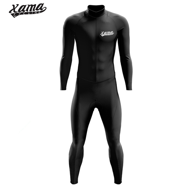 Zima Xama kolarstwo mężczyźni - Skinsuit długi rękaw długie spodnie jednoczęściowy kombinezon - Wianko - 8