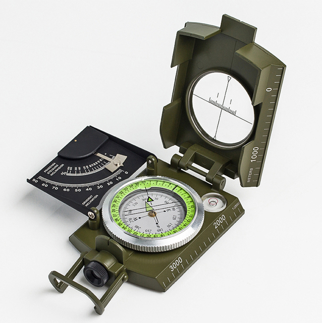 Wielofunkcyjny kompas zewnętrzny do campingów, survivalu i geologii - Wianko - 1