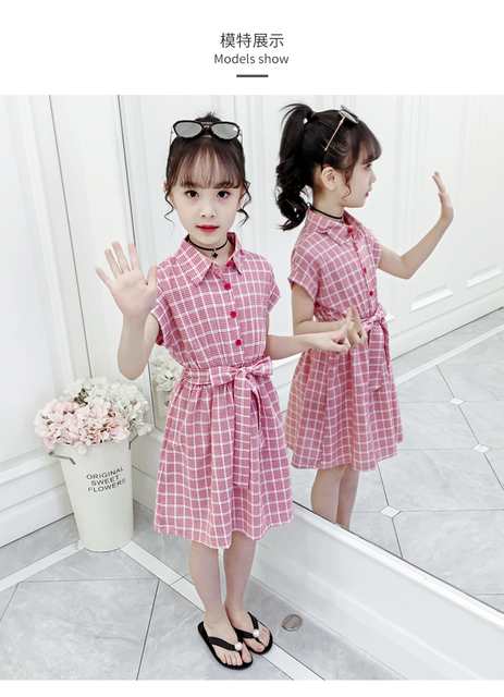 Sukienka księżniczki dla dziewcząt w wieku 1-12 lat - modna, letnia, koreańska - Wianko - 6