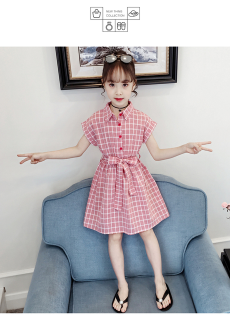 Sukienka księżniczki dla dziewcząt w wieku 1-12 lat - modna, letnia, koreańska - Wianko - 12