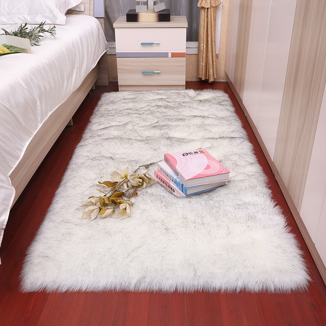 Dywan podłogowy z sztucznego futra 6cm, przyjemny dla sypialni i salonu - Wianko - 9